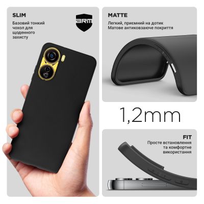     Armorstandart Matte Slim Fit ZTE Nubia Neo 5G Black (ARM70693) -  3