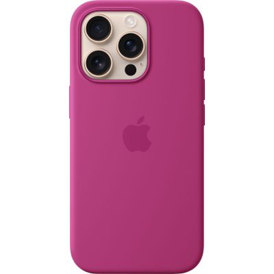     Apple iPhone16 Pro Silicone Case with MagSafe - Fuchsia (MYYN3ZM/A) -  1