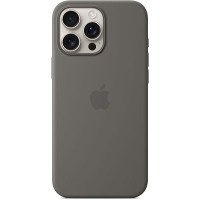     Apple iPhone16 Pro Max Silicone Case with MagSafe - Stone Gray (MYYV3ZM/A) -  2