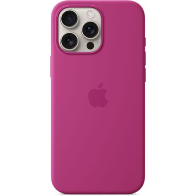     Apple iPhone16 Pro Max Silicone Case with MagSafe - Fuchsia (MYYX3ZM/A) -  2