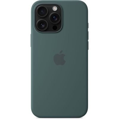     Apple iPhone16 Pro Max Silicone Case with MagSafe - Lake Green (MA7V4ZM/A) -  4