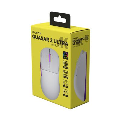  Hator Quasar 2 Ultra 4K Wireless/Bluetooth/USB White/Lilac (HTM571WL) -  5