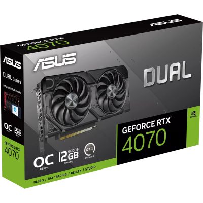  ASUS GeForce RTX4070 12Gb DUAL OC EVO (DUAL-RTX4070-O12GD6-EVO) -  12