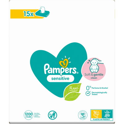    Pampers Sensitive 15 x 80 . (8001841063188) -  2