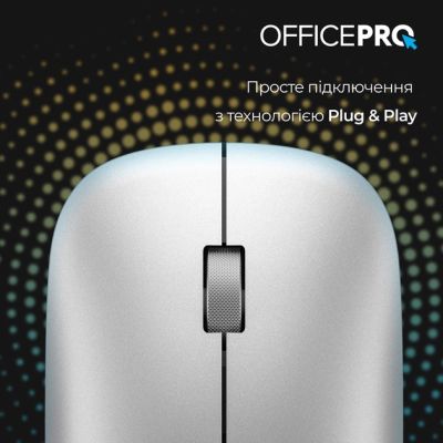  OfficePro M225S Silent Click Wireless Silver (M225S) -  8