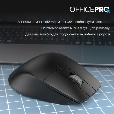  OfficePro M395B Silent Click Ergonomic Wireless Black (M395B) -  12