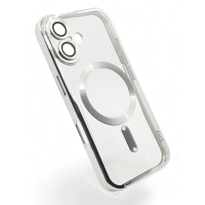     BeCover TPU Chrome Case (MagSafe)  Apple iPhone 16 Plus Silver (712078) -  2