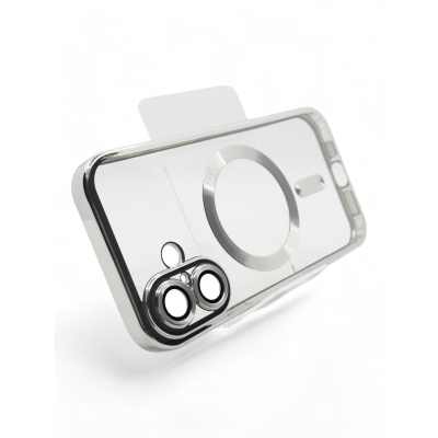     BeCover TPU Chrome Case (MagSafe)  Apple iPhone 16 Plus Silver (712078) -  3