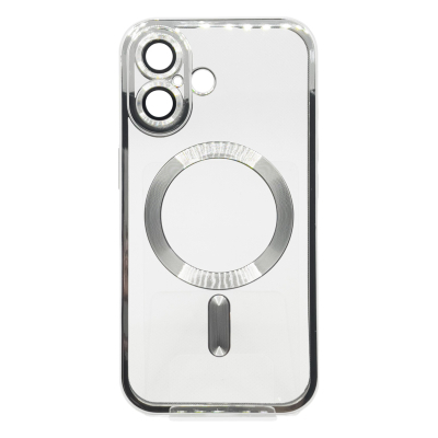     BeCover TPU Chrome Case (MagSafe)  Apple iPhone 16 Plus Silver (712078) -  1