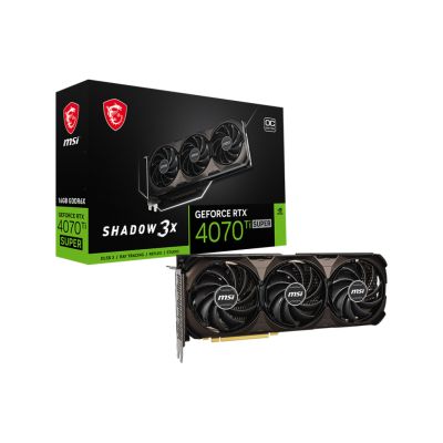 ³ MSI GeForce RTX4070Ti SUPER 16Gb SHADOW 3X OC (RTX 4070 Ti SUPER 16G SHADOW 3X OC) -  7