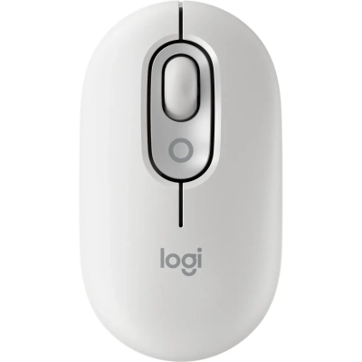  Logitech POP Mouse With Emoji Bluetooth Off-White (910-007411) -  1