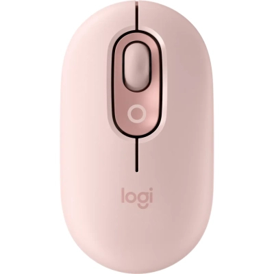  Logitech POP Mouse With Emoji Bluetooth Rose (910-007413) -  1