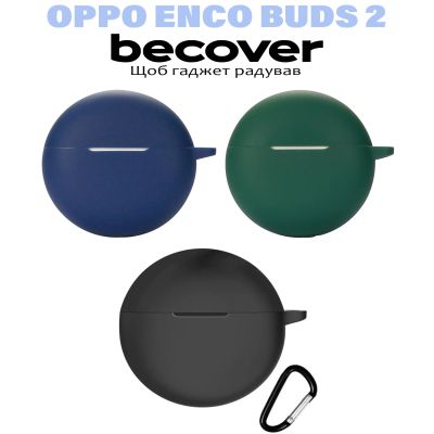    BeCover Silicon  Oppo Enco Buds 2 Deep Blue (710952) -  3