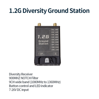  (VRX) Skyzone 1.2GHz Diversity VRX Receiver (1.2GVRX) -  4