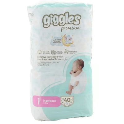 ϳ Giggles Premium 1 Newborn 2-5  40  (8680131206872) -  1