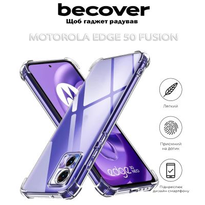     BeCover Anti-Shock Motorola Edge 50 Fusion Clear (712307) -  4