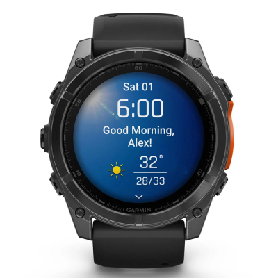 - Garmin fenix 8 51mm, AMOLED, Glass/SS, SlateGray Steel/Black,BlkBnd, GPS (010-02905-00) -  2