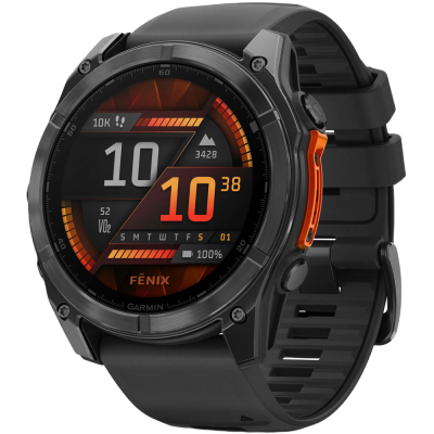 - Garmin fenix 8 51mm, AMOLED, Glass/SS, SlateGray Steel/Black,BlkBnd, GPS (010-02905-00) -  1