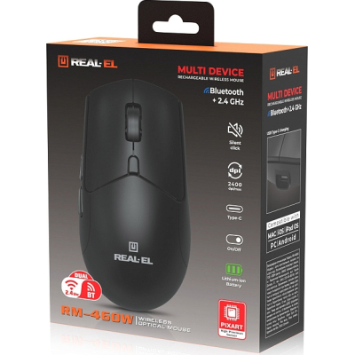  REAL-EL RM-460W Wireless/Bluetooth Black (EL123200048) -  8