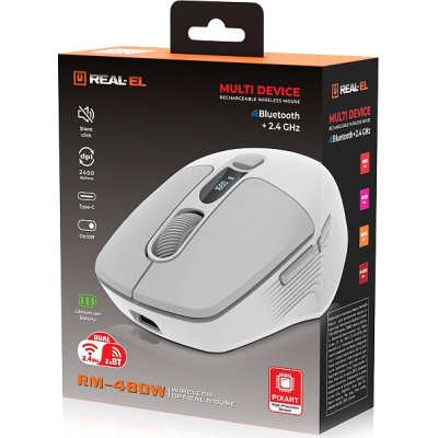  REAL-EL RM-480W Wireless/Bluetooth White (EL123200050) -  8