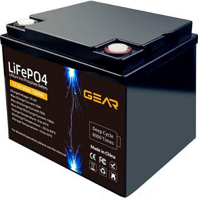     LiFePo4 GEAR 12.8V - 60Ah (GB-LiFePo4-12.8-60) -  1