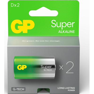  Gp D Super Alkaline LR20 * 2 (13A21-SB2 / 4891199220142) -  2