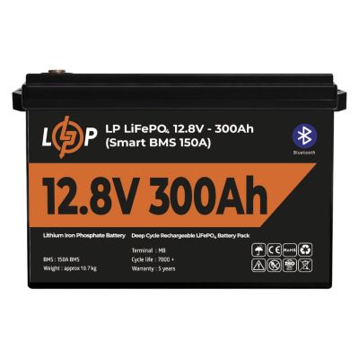     LiFePo4 LogicPower 12.8V - 300Ah (3840Wh) (30383) -  2