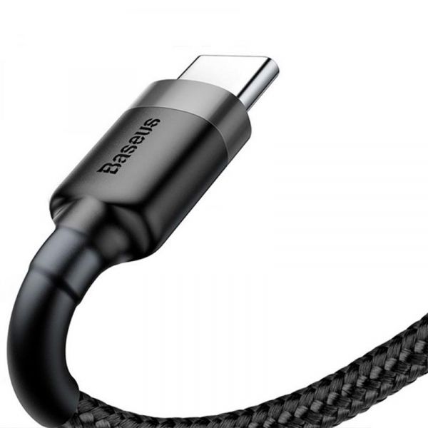  Baseus Cafule USB-USB-C, 2A, 2 Black/Grey (CATKLF-CG1) -  3