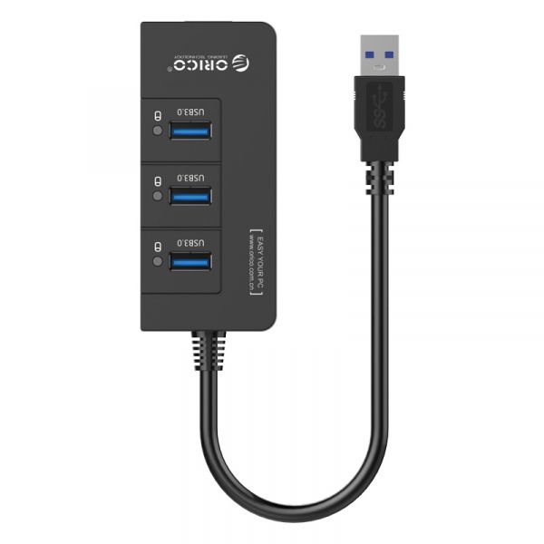  USB3.0 Orico (CA912742) HR01-U3-V1-BK-BP Black 3USB3.0 + RJ45 -  3