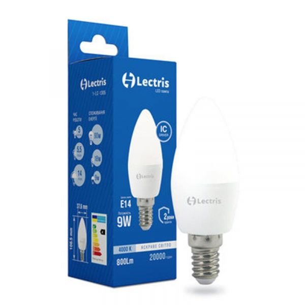  LED Lectris G45 1-LC-1205 9W 4000K E14 -  1