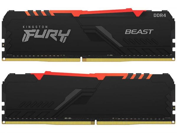  ` DDR4 2x8GB/3200 Kingston Fury Beast RGB (KF432C16BB2AK2/16) -  1