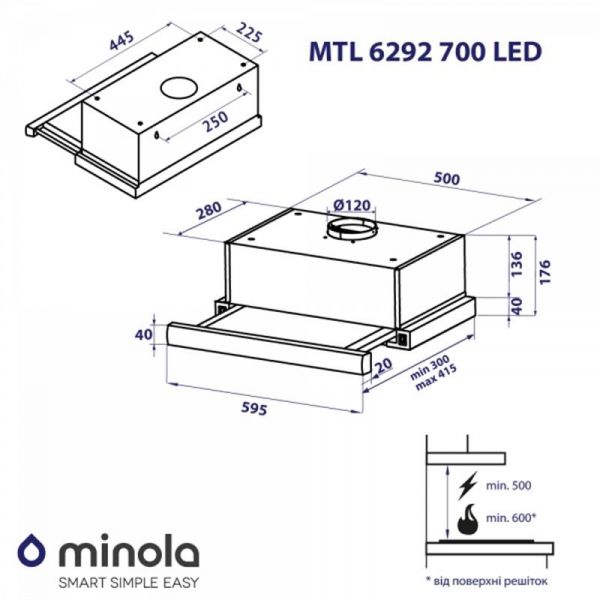   Minola MTL 6292 I 700 LED -  9