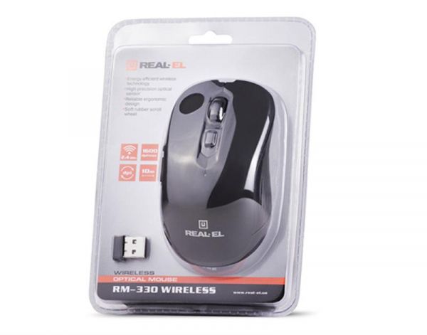   REAL-EL RM-330 Black USB UAH -  8