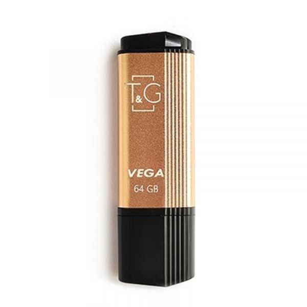 USB Flash Drive 64Gb T&G 121 Vega series Gold (TG121-64GBGD) -  2