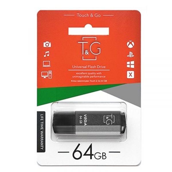 - USB 64GB T&G 121 Vega Series Grey (TG121-64GBGY) -  1