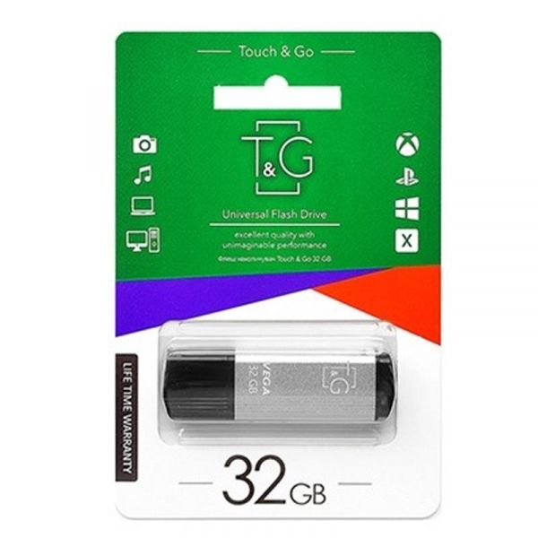 - USB 32GB T&G 121 Vega Series Silver (TG121-32GBSL) -  1