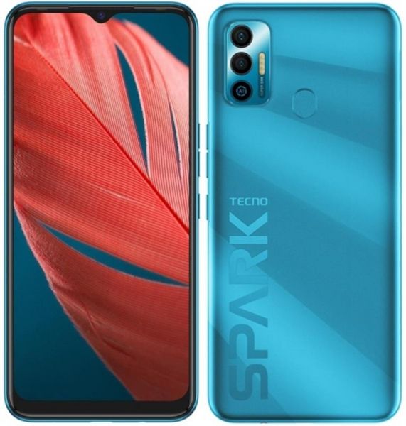  Tecno Spark 7 (KF6n) 4/128GB Dual Sim Morpheus Blue (4895180766442) -  1