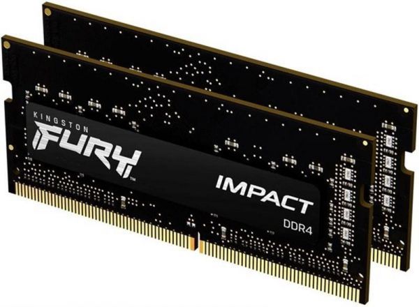  '   SoDIMM DDR4 16GB (2x8GB) 3200 MHz Fury Impact Kingston Fury (ex.HyperX) (KF432S20IBK2/16) -  2