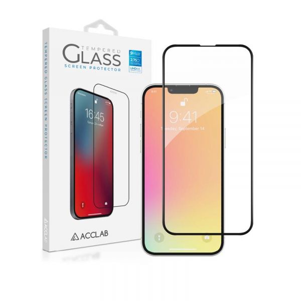   ACCLAB Full Glue  Apple iPhone 13 Mini Black (1283126515415) -  1