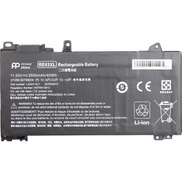  PowerPlant   HP ProBook 440 G6 (RE03XL, HSTNN-0B1C) 11.55V 3500mAh (NB461509) -  1