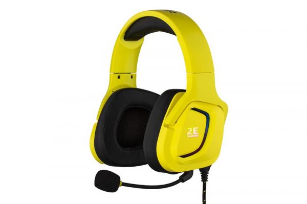  2E HG340 GAMING, Yellow, 2x3.5  + USB  , ,  50 , RGB , 16 , 2  (2E-HG340YW) -  1