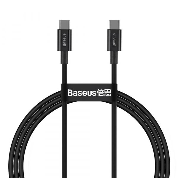   USB-C to USB-C 1.0m 5A Black Baseus (CATYS-B01) -  1