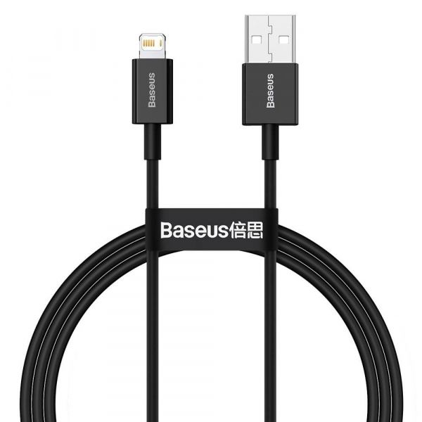  USB 2.0 Lightning - 1.0  Baseus Superior Series 2.4A Black CALYS-A01 -  1