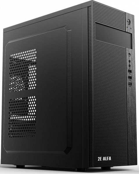  2E Alfa, Black,  400 , Mid Tower,  ATX / Micro ATX, 1USB 3.0, 2USB 2.0, 191x418x358 , 2.5  (2E-E185-400) -  1