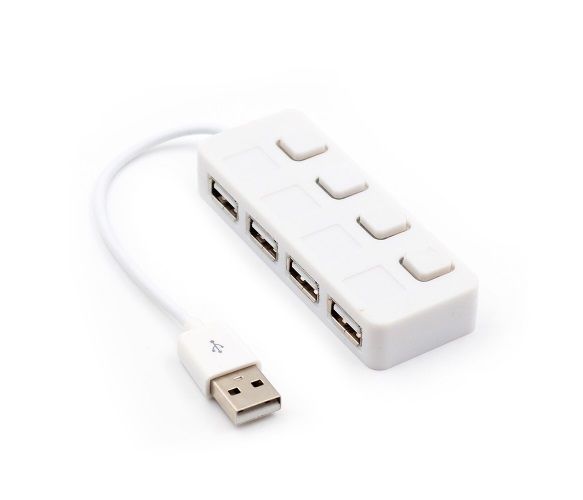  Voltronic YT-H4L-W/01646, 4USB2.0, White -  1