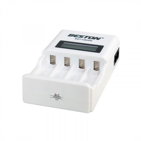  - Beston BST-C903W, White, 4 x AA/AAA Ni-Cd/Ni-MH,  , LCD  (AAB1850) -  5