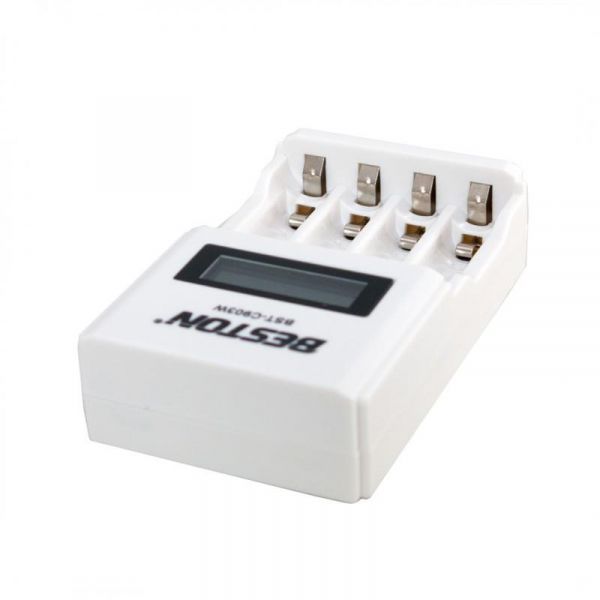  - Beston BST-C903W, White, 4 x AA/AAA Ni-Cd/Ni-MH,  , LCD  (AAB1850) -  6