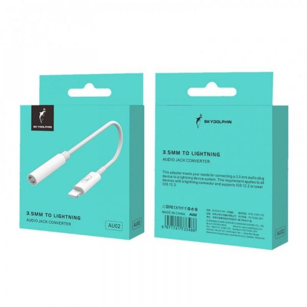  SkyDolphin AU02 Lightning - 3.5mm White (ADPT-00017) -  4