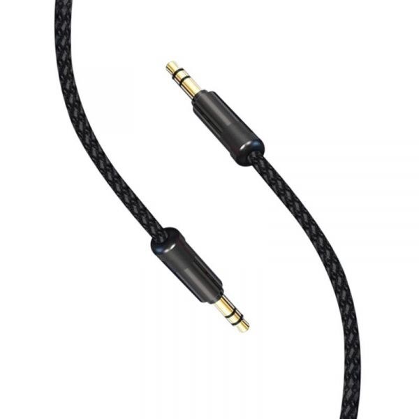 - SkyDolphin SR10 Neylon Wire 3.5  - 3.5  (M/M), 1 , Black (AUX-000065) -  1