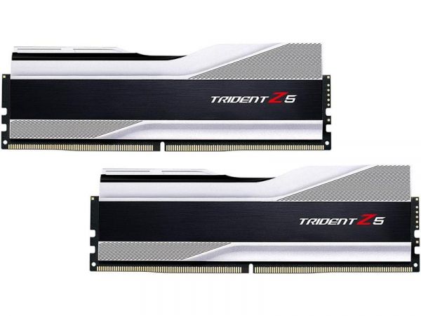  DDR5 2x32GB/6000 G.Skill Trident Z5 RGB Silver (F5-6000J3040G32GX2-TZ5RS) -  5